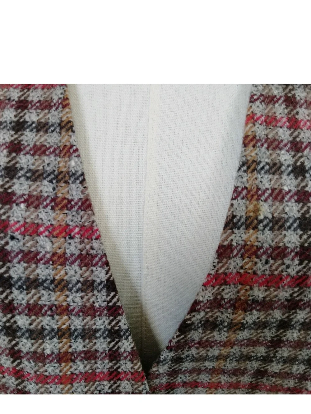 Christian Dior Sports Plaid Double-Breasted Blazer in Red and Black Sz M